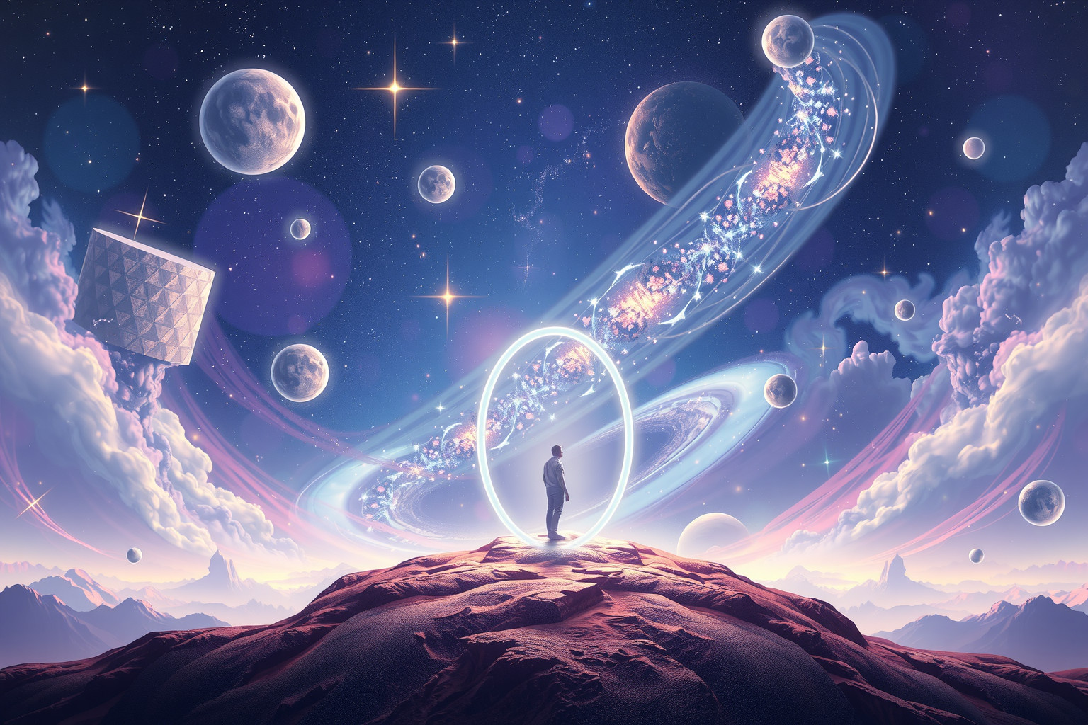 Träume von neuen Welten symbolisieren Sehnsucht nach Veränderung.