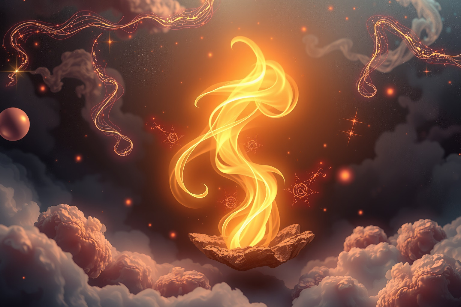 Das Pfingstfeuer symbolisiert im Traum Reinigung und geistige Erneuerung.