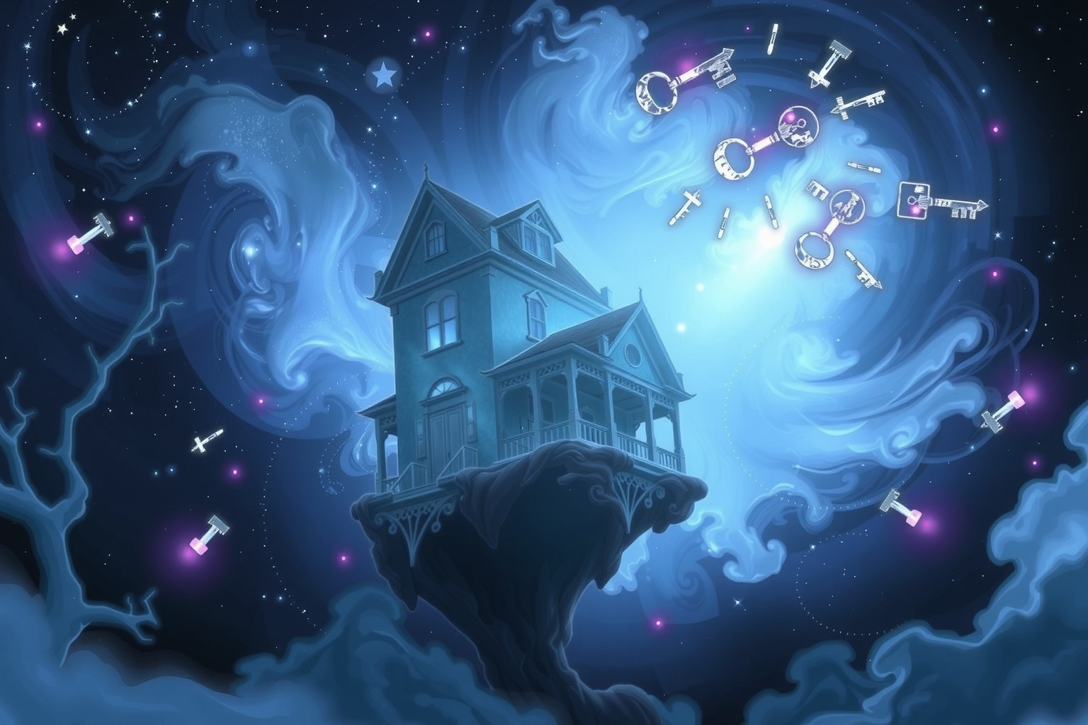 Ein Geisterhaus im Traum symbolisiert oft innere Prüfungen und Ängste.