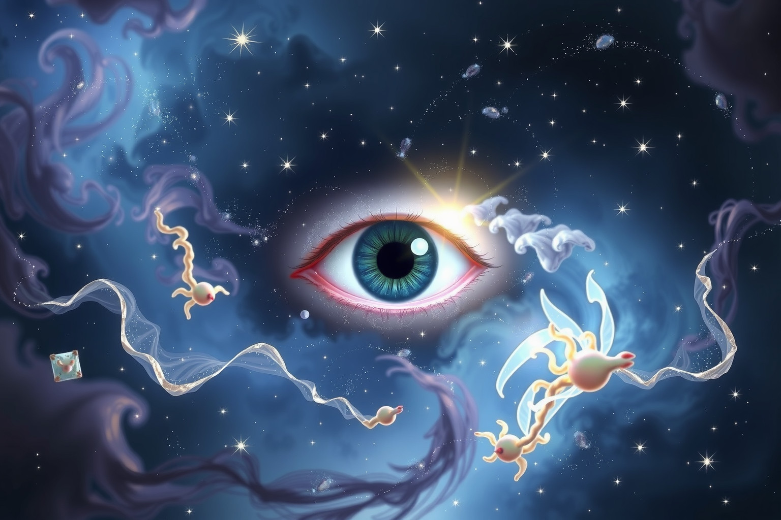 Das dritte Auge im Traum offenbart verborgene spirituelle Einsichten.