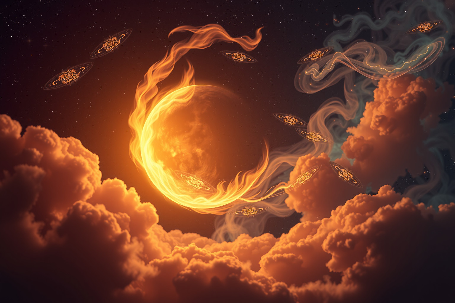 Der dreizehnte Mond symbolisiert Transformation und innere Erleuchtung durch Feuer.
