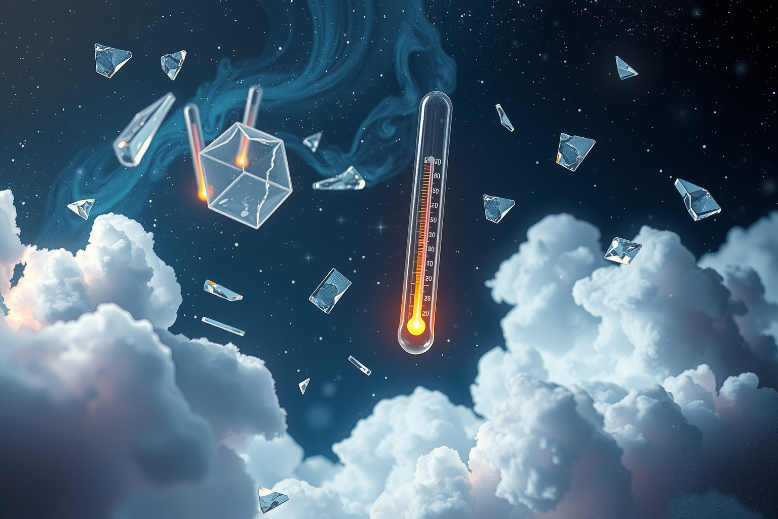 Ein defektes Thermometer symbolisiert Unsicherheit über eigene Gefühle.