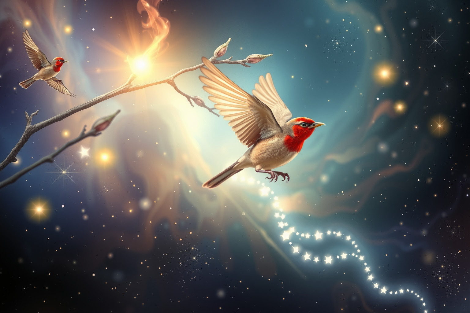 Das gescheiterte Fliegen symbolisiert innere Hindernisse und Ängste.