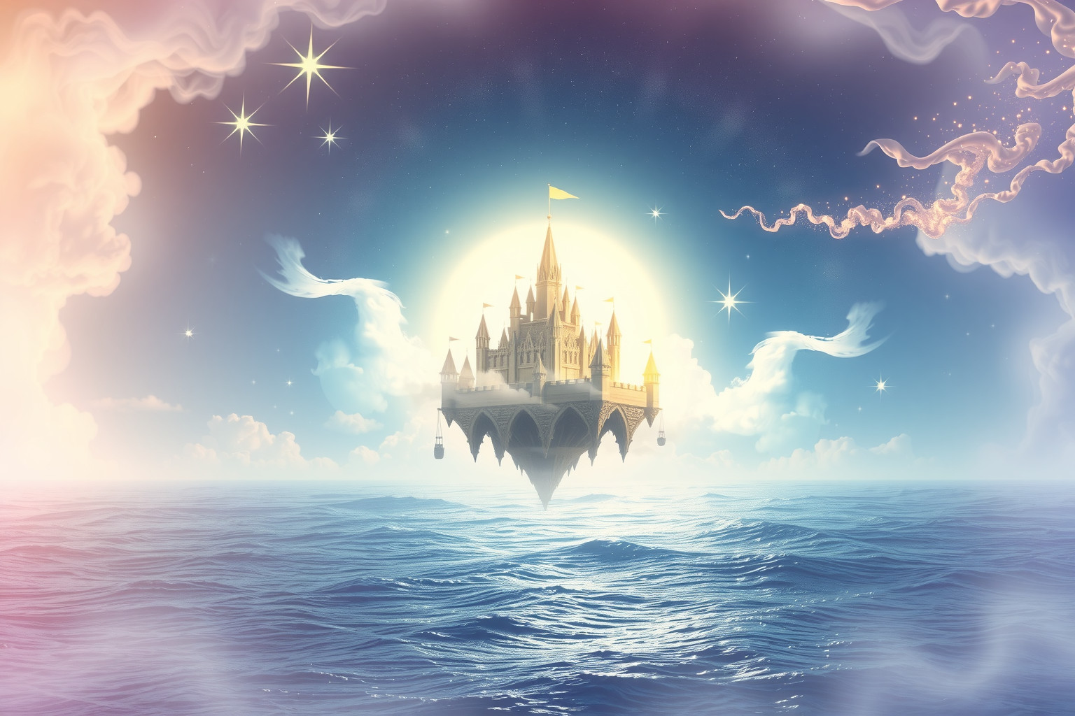 Eine Zitadelle am Meer symbolisiert Schutz vor emotionalen Stürmen.