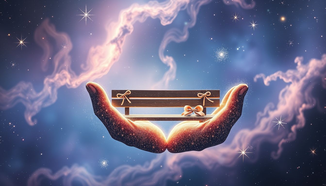 Eine geschenkte Liebesbank symbolisiert unerwartete Liebe und Harmonie.