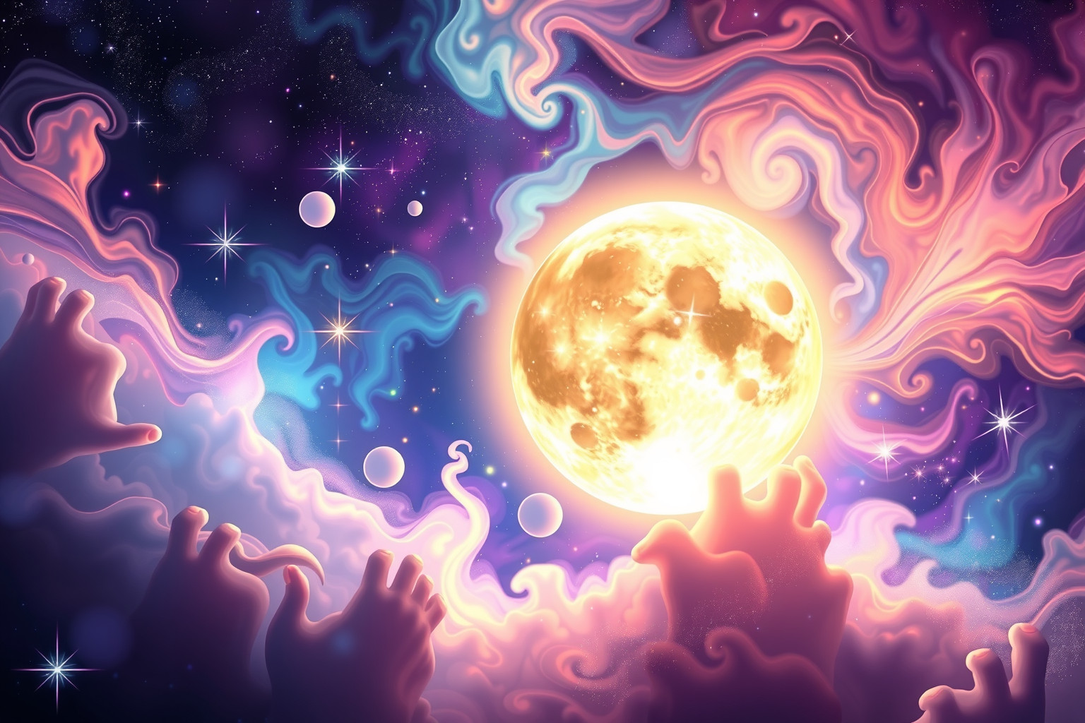 Der dreizehnte Mond symbolisiert verborgene Farben der Seele.