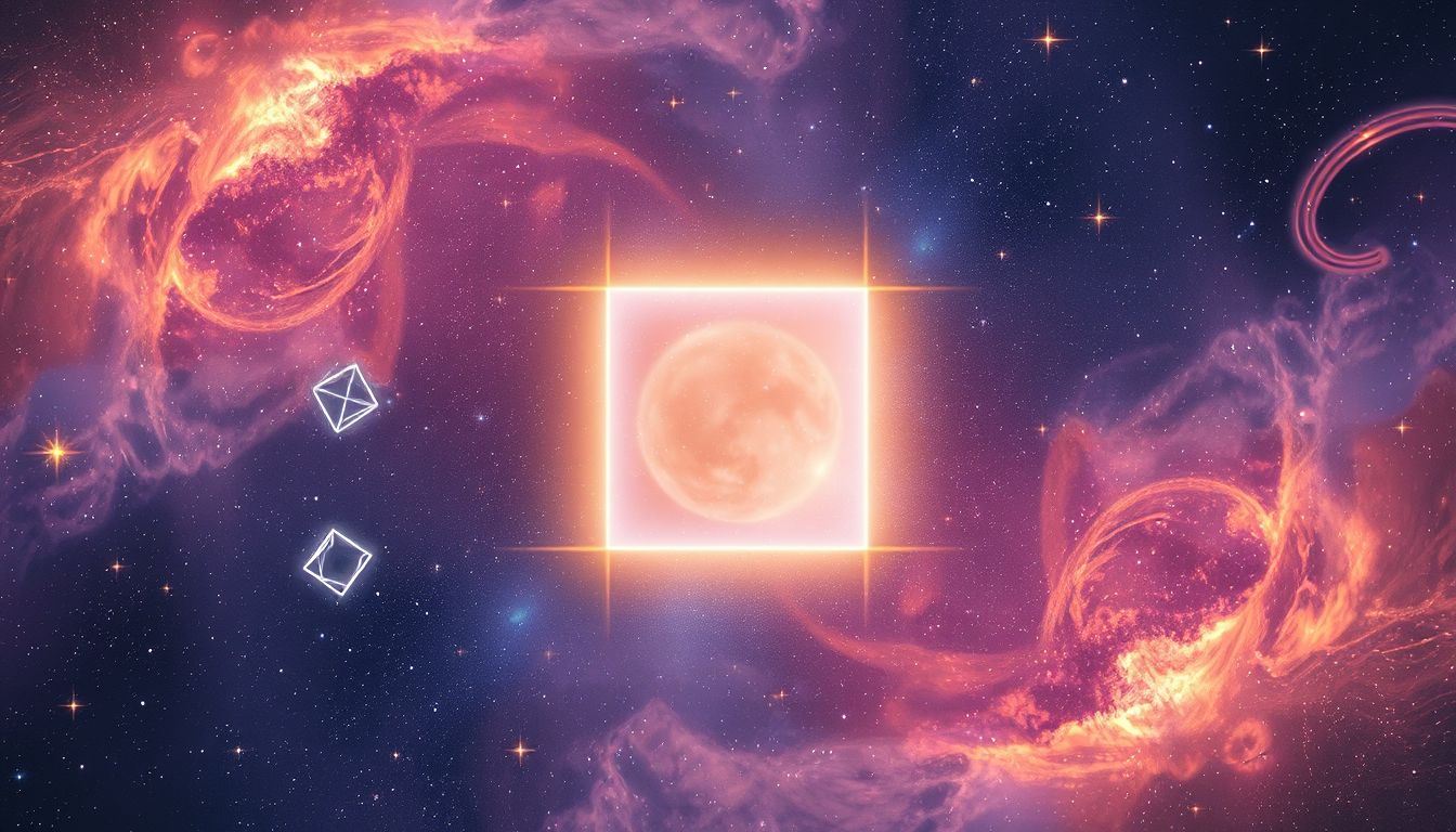Ein quadratischer Bildschirm symbolisiert Klarheit und strukturierte Gedanken.