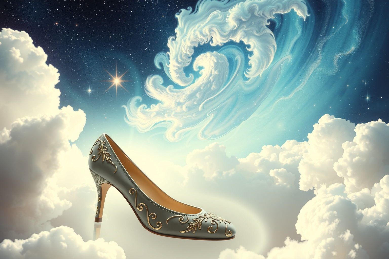 Prunkvolle Schuhe symbolisieren im Traum oft Macht und Status.
