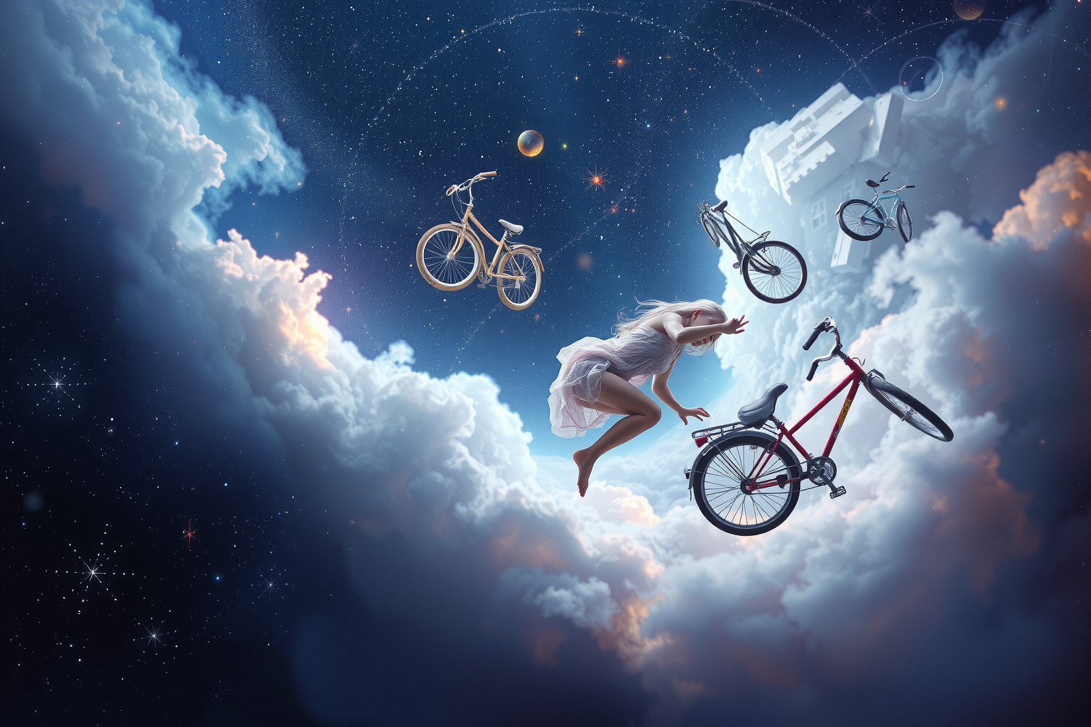 Vom Fahrrad fallen symbolisiert Kontrollverlust und Angst vor Veränderungen.