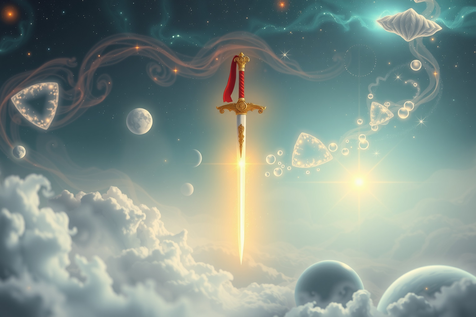 Ein Rapier im Traum symbolisiert oft innere Klarheit und Schutz.