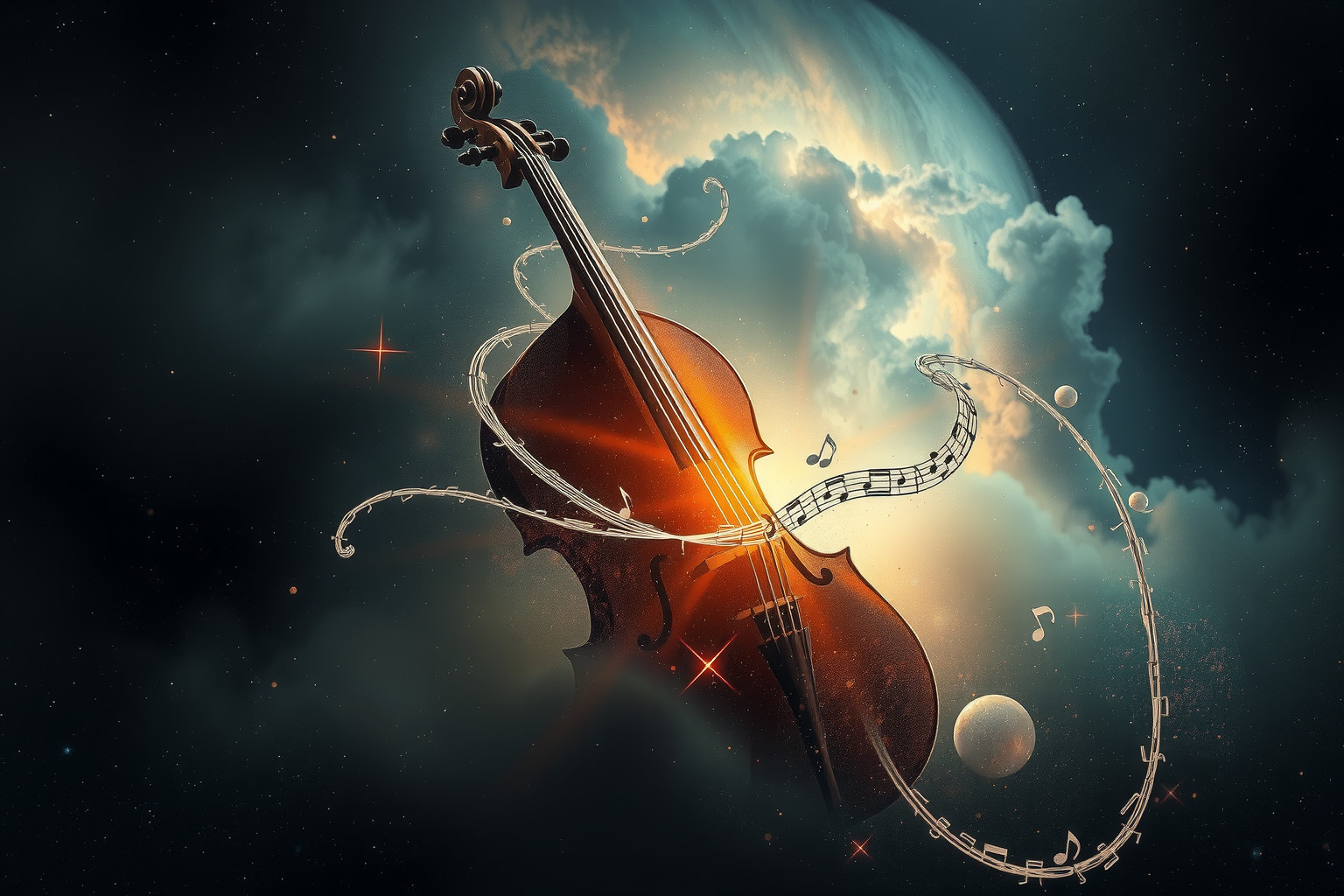 Ein altes Cello symbolisiert verborgenes emotionales Potenzial im Traum.