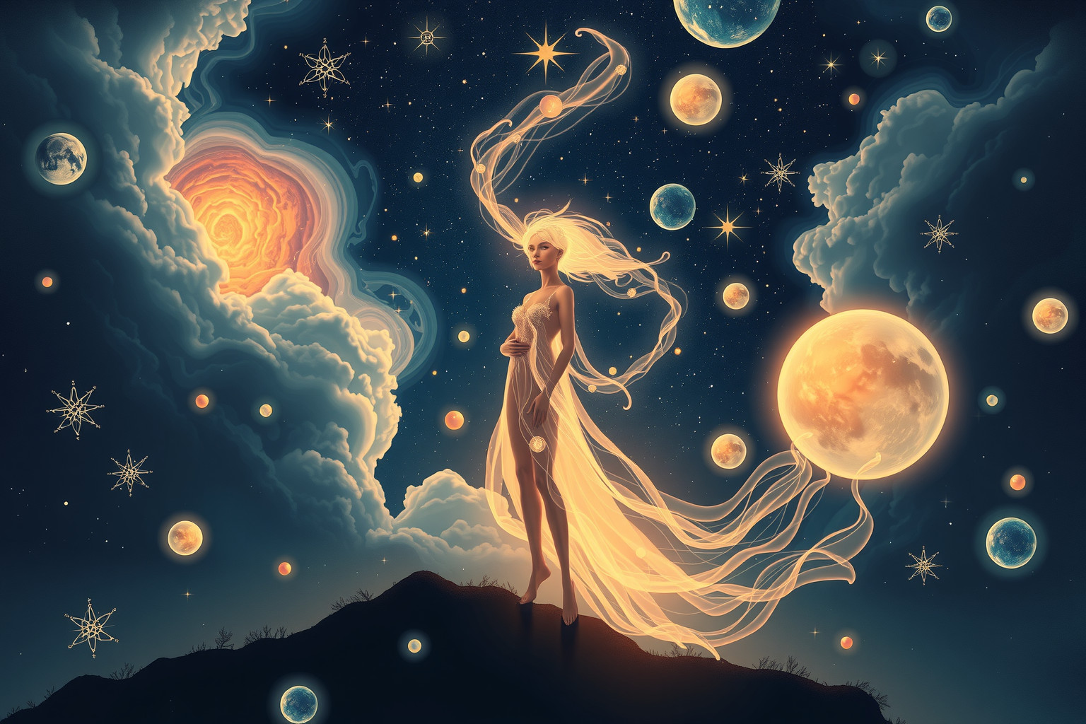 Der androgyn träumende Mensch entdeckt verborgene Identitätsfacetten.