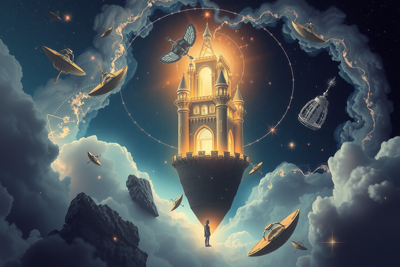 Gefangen in einer Zitadelle symbolisiert oft mentale Isolation und Begrenzung.