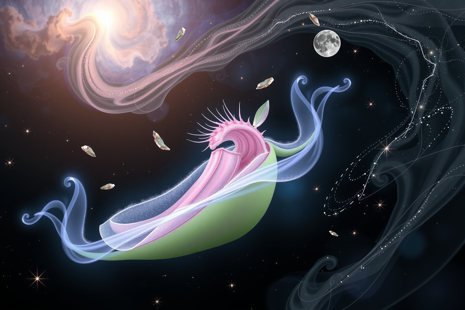 Im Traum symbolisiert die Verwandlung des Fliegenfängers innere Veränderung.