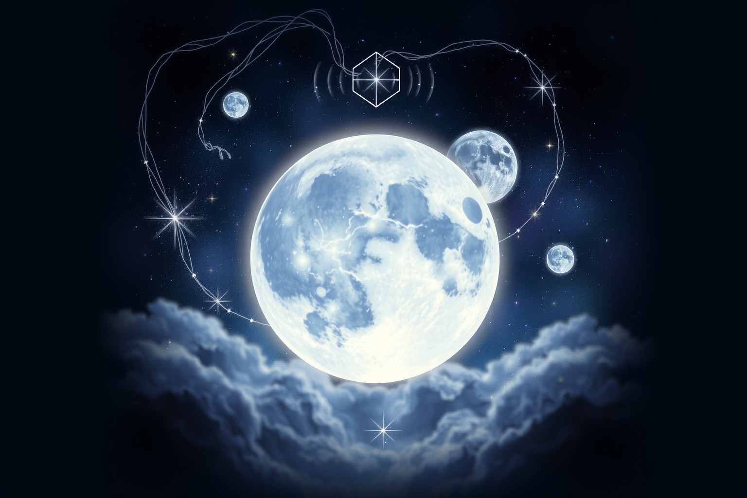 Der dreizehnte Mond symbolisiert tiefe Verbindung zur eigenen Spiritualität.
