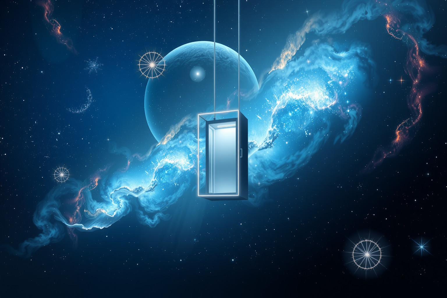 Im Aufzug stecken bleiben symbolisiert gefühlte Kontrollverlust im Traum.