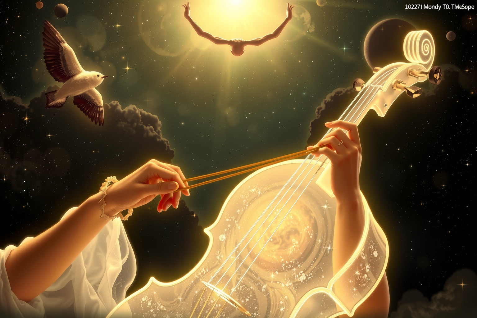 Das Stimmen des Cellos symbolisiert innere Harmonie und Ausgeglichenheit.