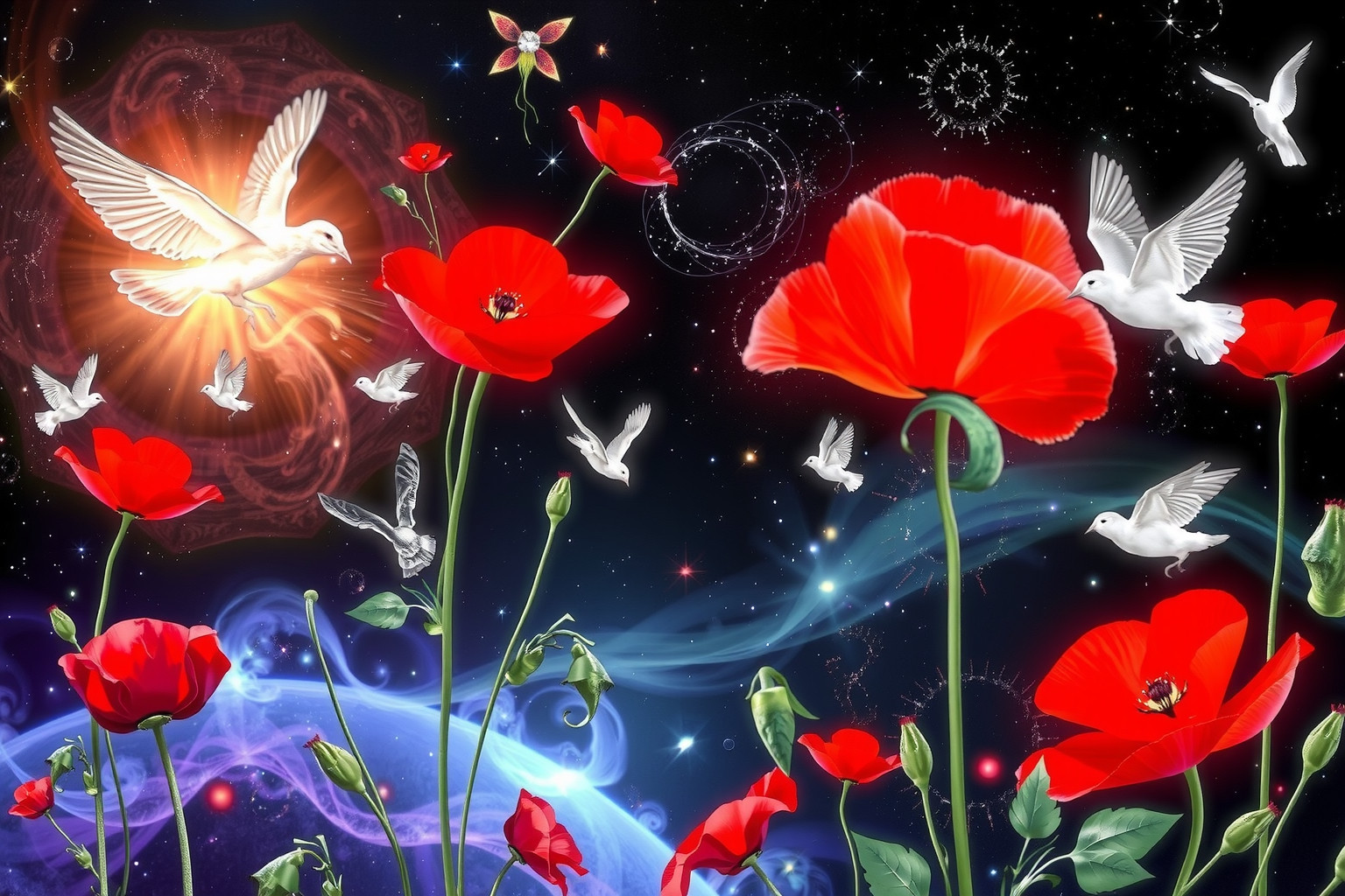 Träume von Mohnblumen und Tieren symbolisieren oft Harmonie und Freiheit.