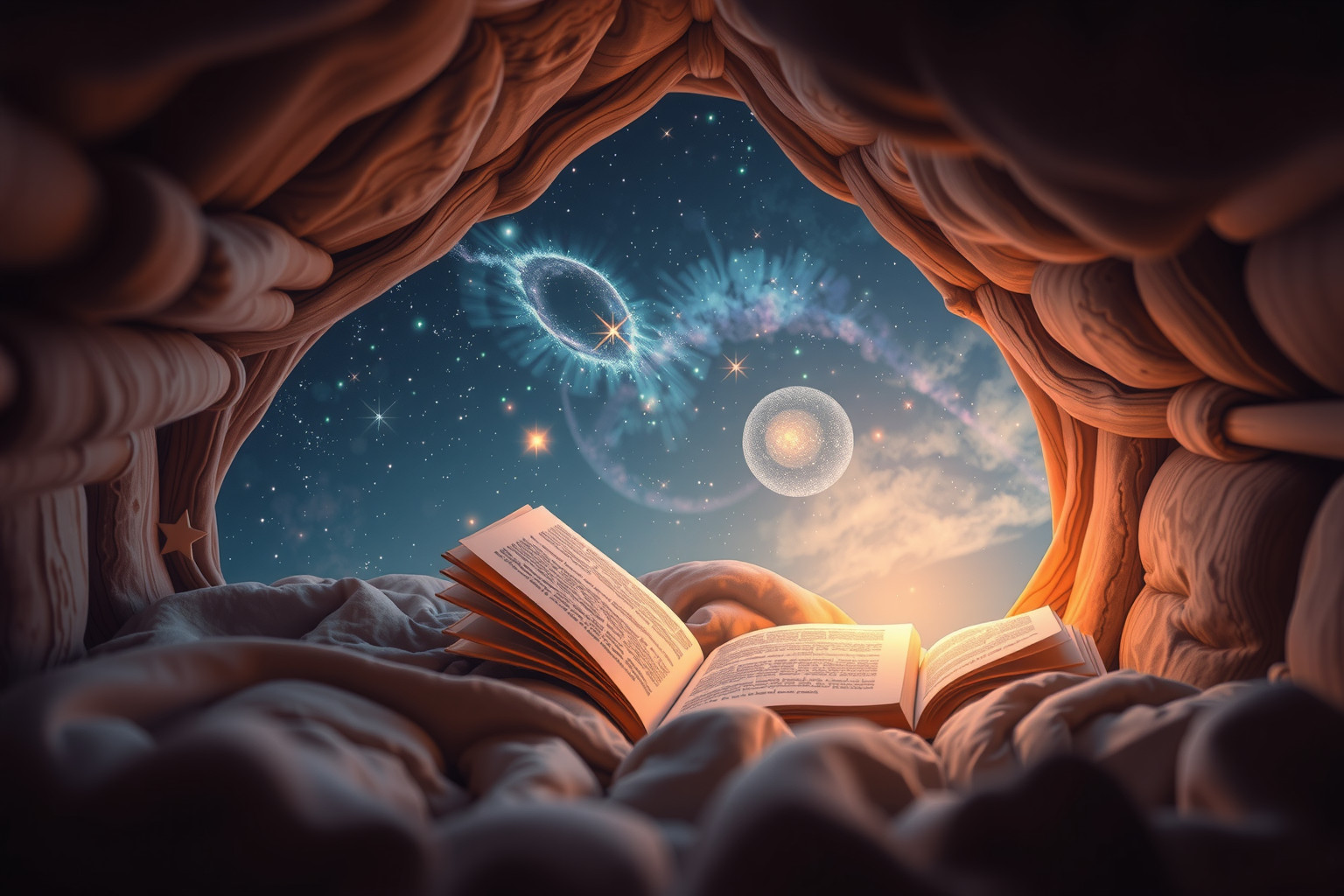 Das Lesen in einer Jagdhütte symbolisiert Rückzug und innere Einkehr.