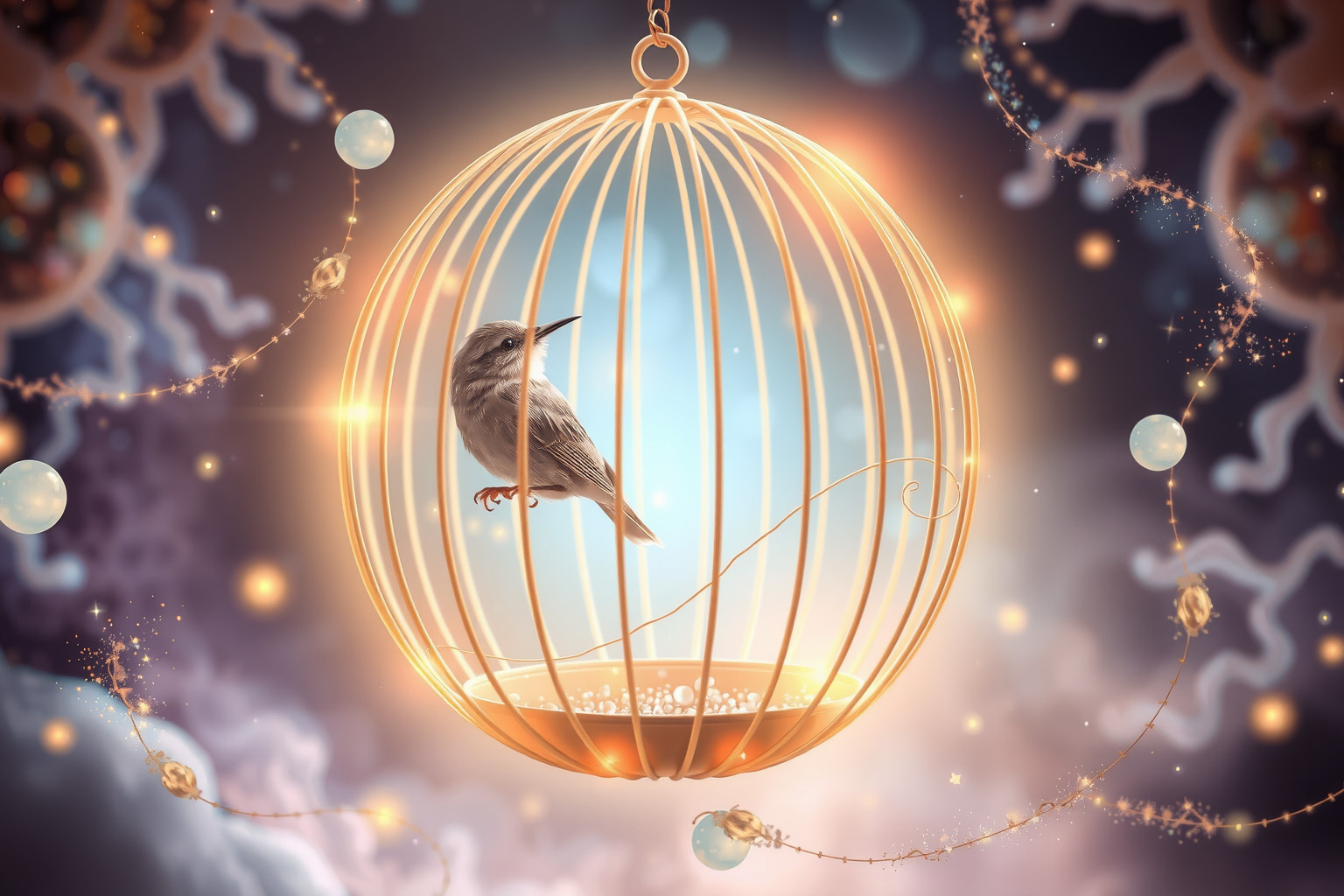 Ein Fliegenfänger als Haustier symbolisiert Kontrolle über eigene Gedanken.