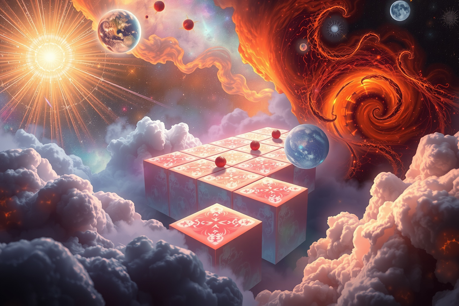 Traum 24: Scrabble symbolisiert geistigen Kampf zwischen Himmel und Hölle.