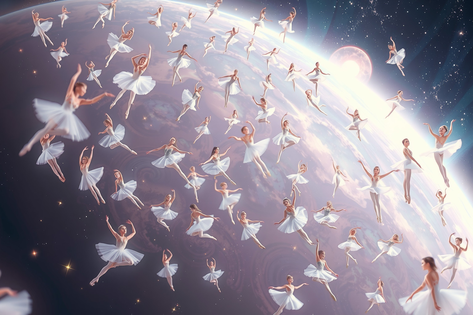 Viele Ballettdamen im Traum symbolisieren Harmonie und kreative Energie.