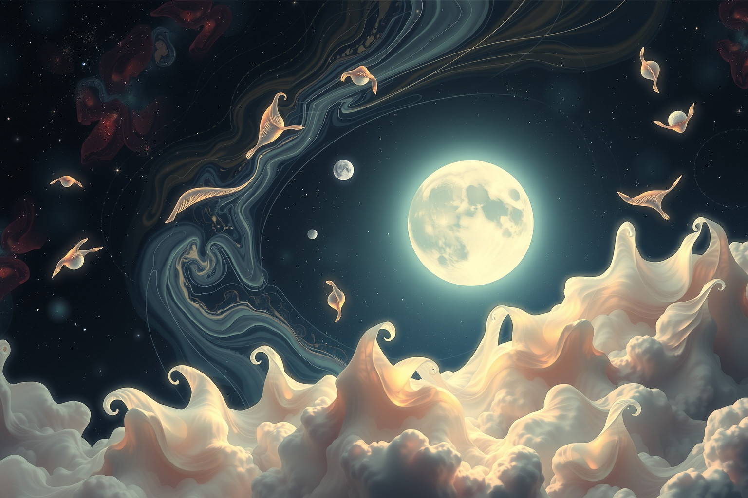 Der dreizehnte Mond symbolisiert verborgene Sehnsüchte und unerfüllte Wünsche.