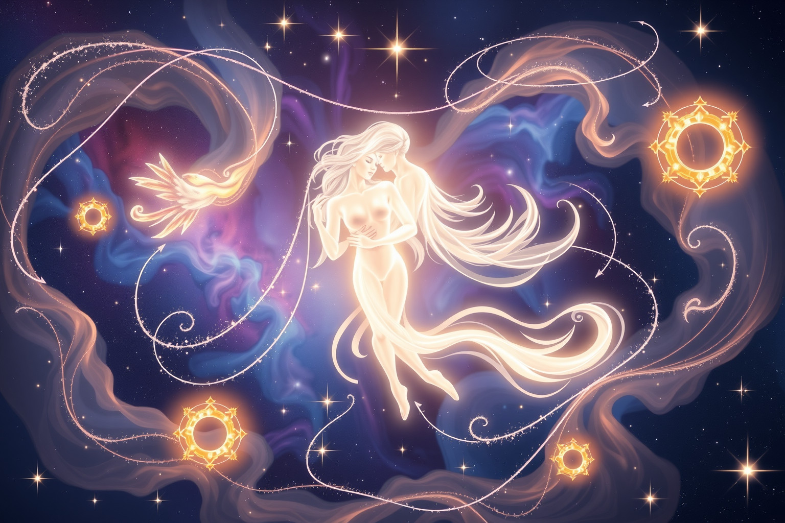 Traum 26 zeigt harmonische Verbindung von männlichen und weiblichen Energien.