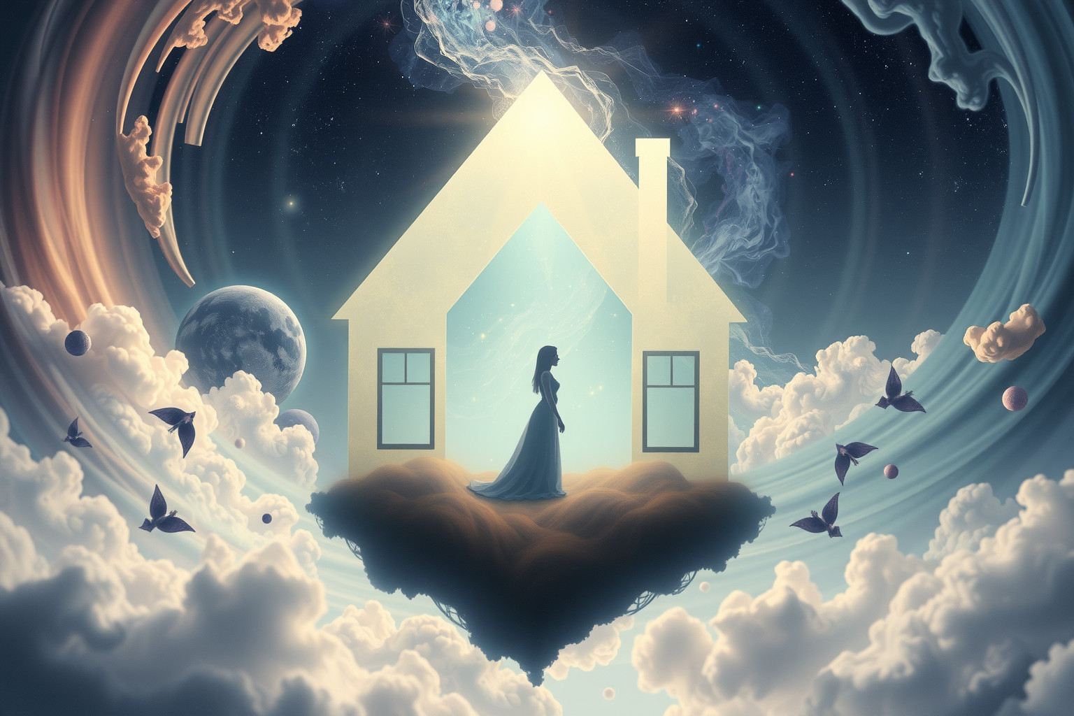 Ein Haus mit Schwägerin symbolisiert familiäre Nähe und Konflikte.