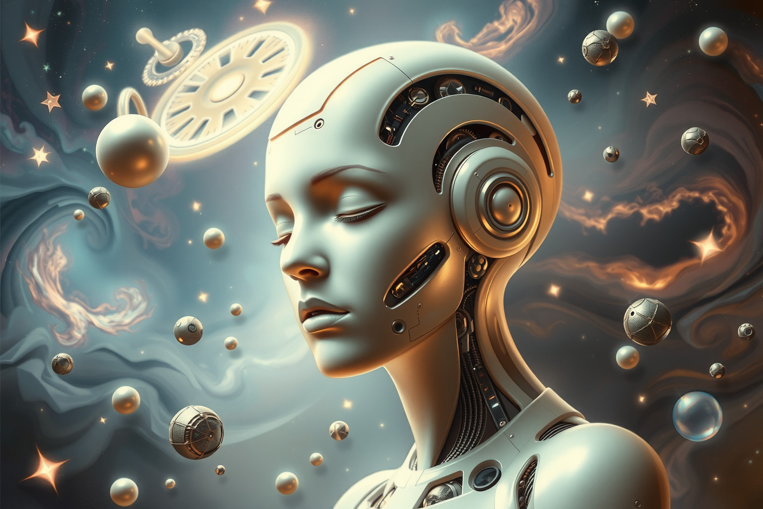 Traum 27 symbolisiert Kontrollverlust durch gefühllose, robotartige Sekretärin.