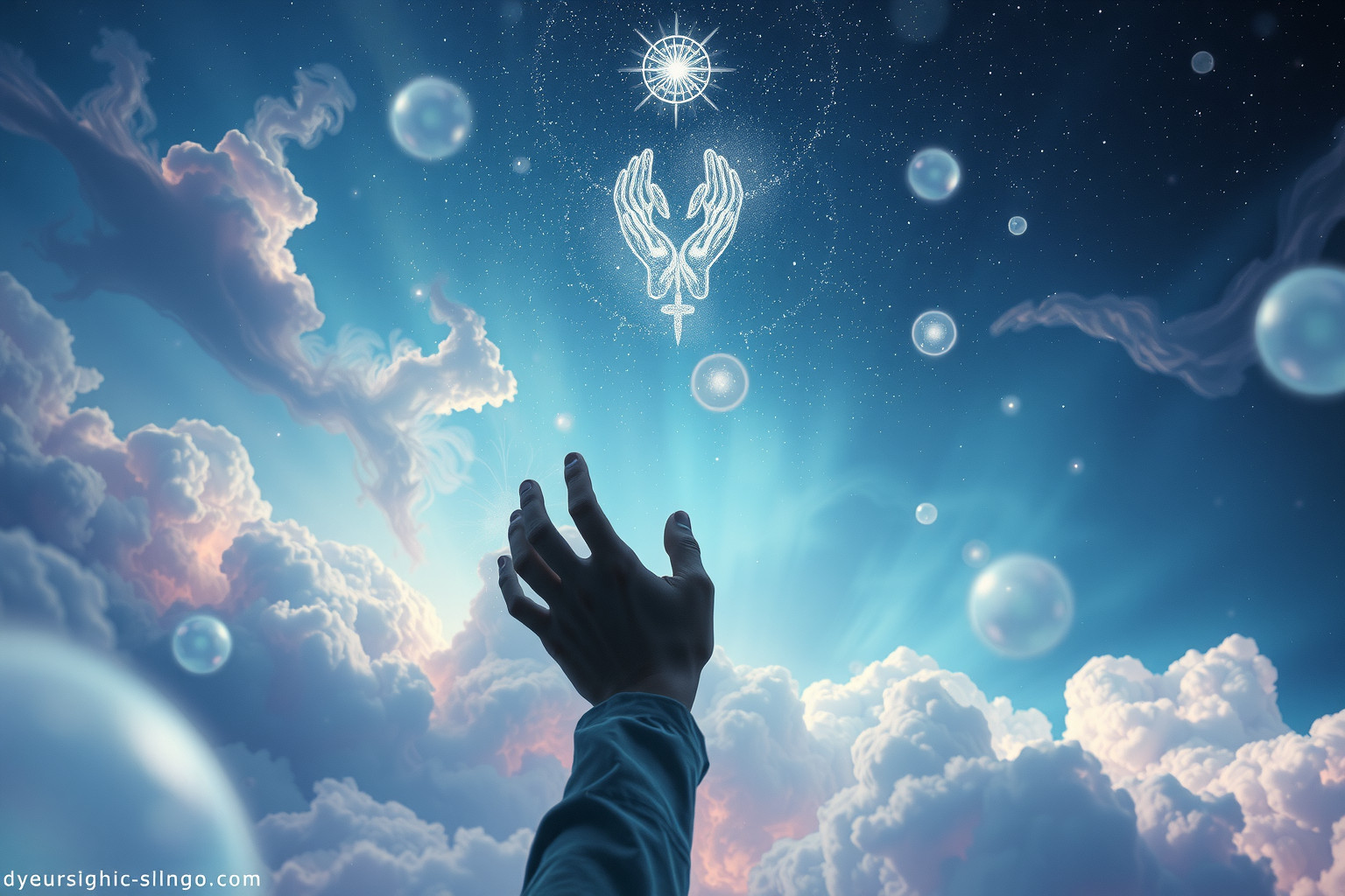 Sich selbst segnen wollen, aber Ablehnung kann innere Blockade zeigen.