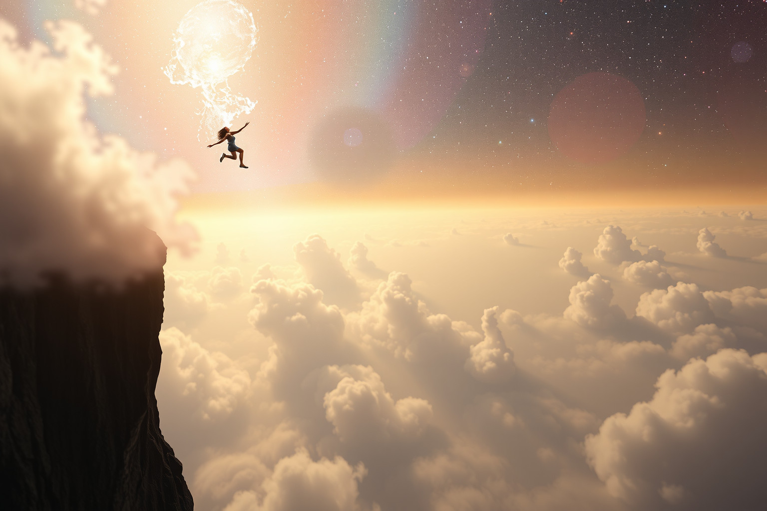 Der Fall vom Felsen symbolisiert oft Kontrollverlust und Ängste.