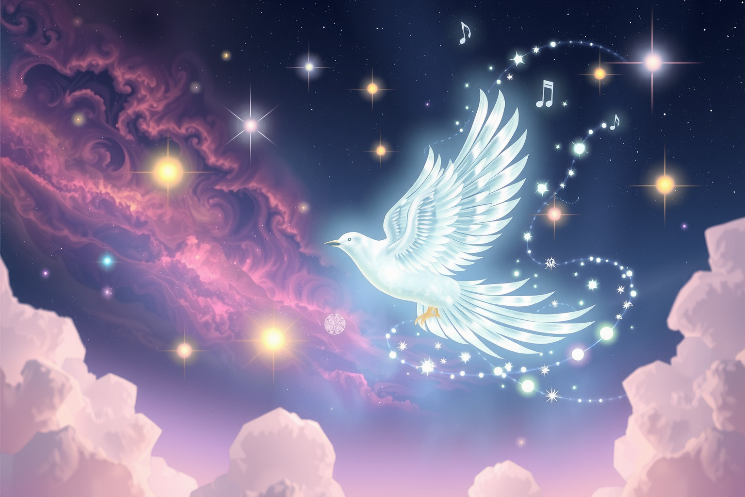 Ein sprechender Vogel im Traum symbolisiert überraschende Nachrichten.