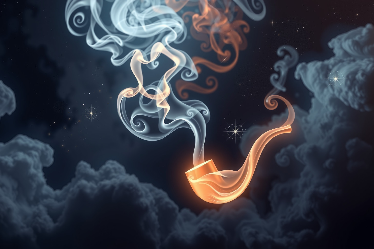 Das Rauchen einer Meerschaumpfeife symbolisiert innere Ruhe und Klarheit.