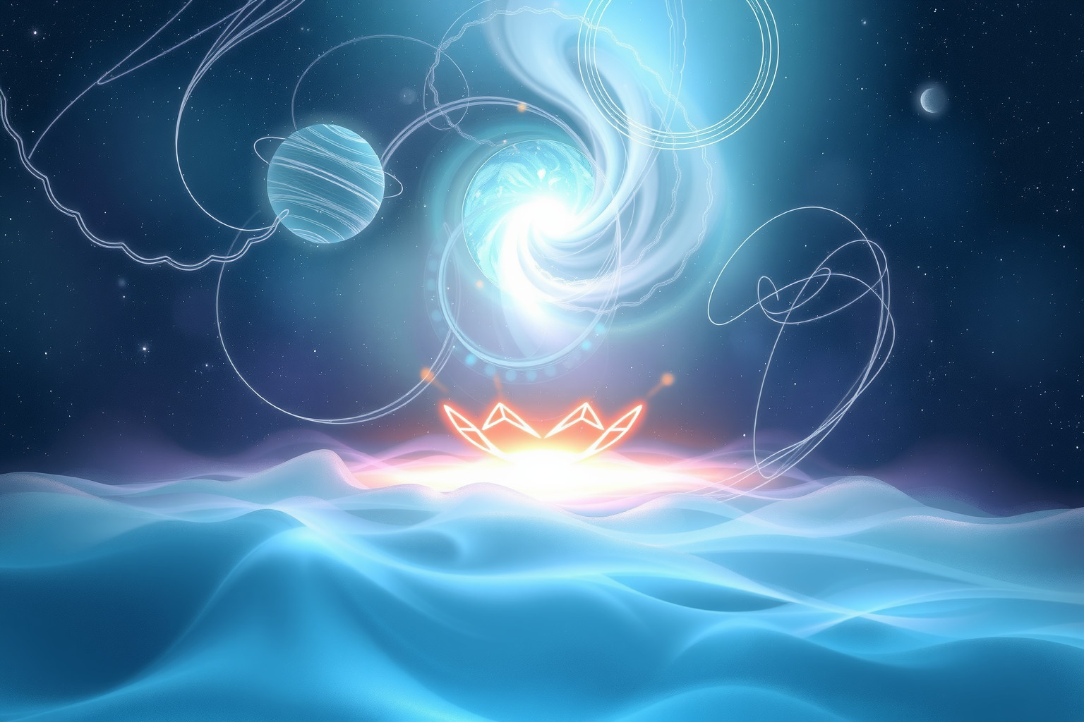 Ein friedvoller Ort im Traum symbolisiert innere Harmonie und Heilung.