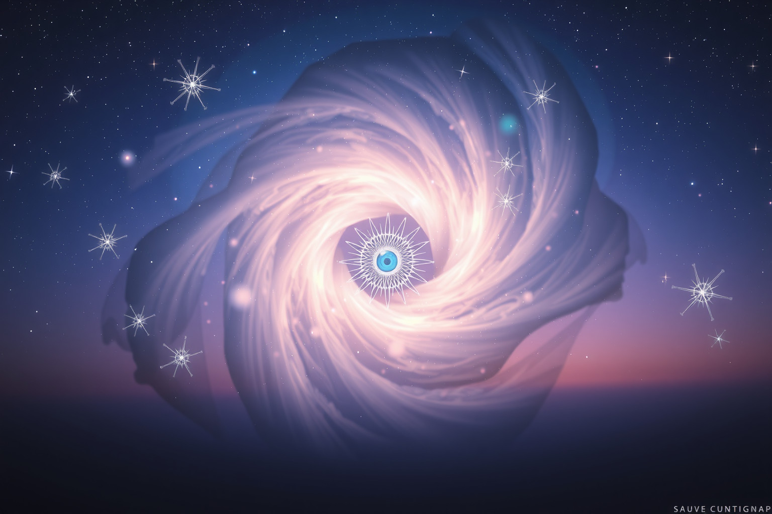 Das dritte Auge symbolisiert Intuition und spirituelle Erleuchtung im Traum.