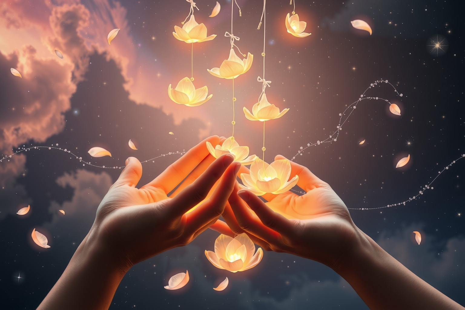 Das Ernten von Amaracus symbolisiert neues Glück und Erneuerung.