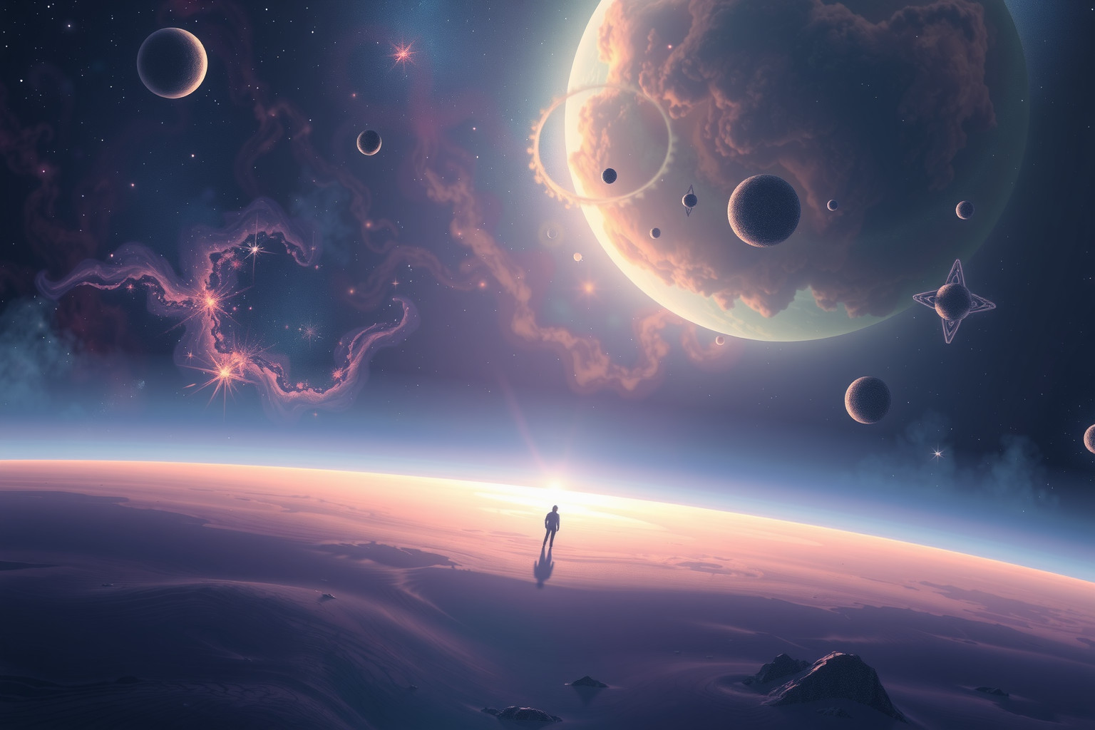 Das Landen auf fremdem Planeten symbolisiert Neuanfänge und Abenteuerlust.