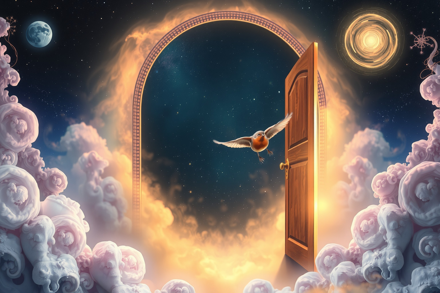 Ein Rotkehlchen im Haus symbolisiert bevorstehende Glücksmomente.