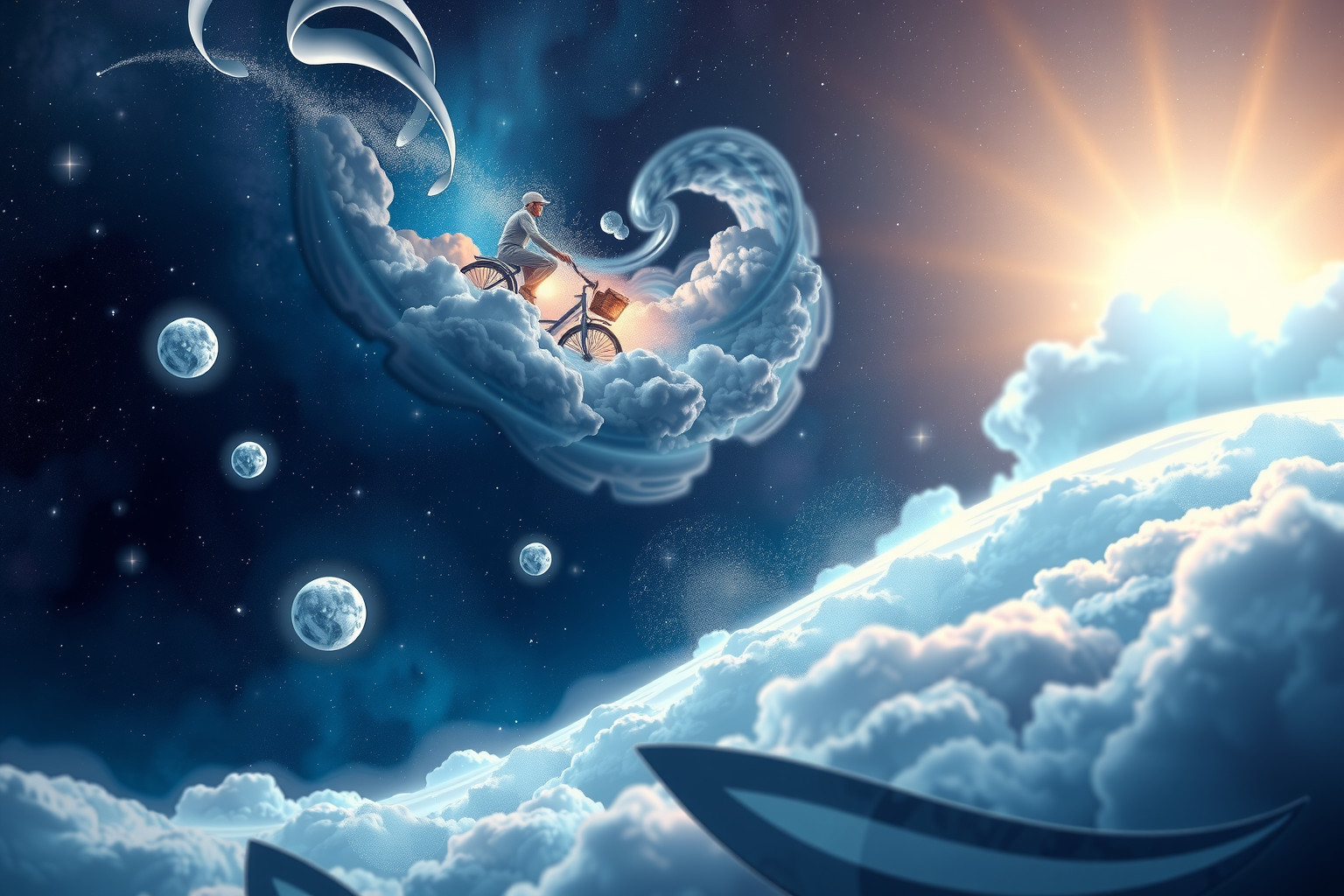 Ein Tandem, das bergauf fährt, symbolisiert gemeinsamen Fortschritt und Herausforderung.