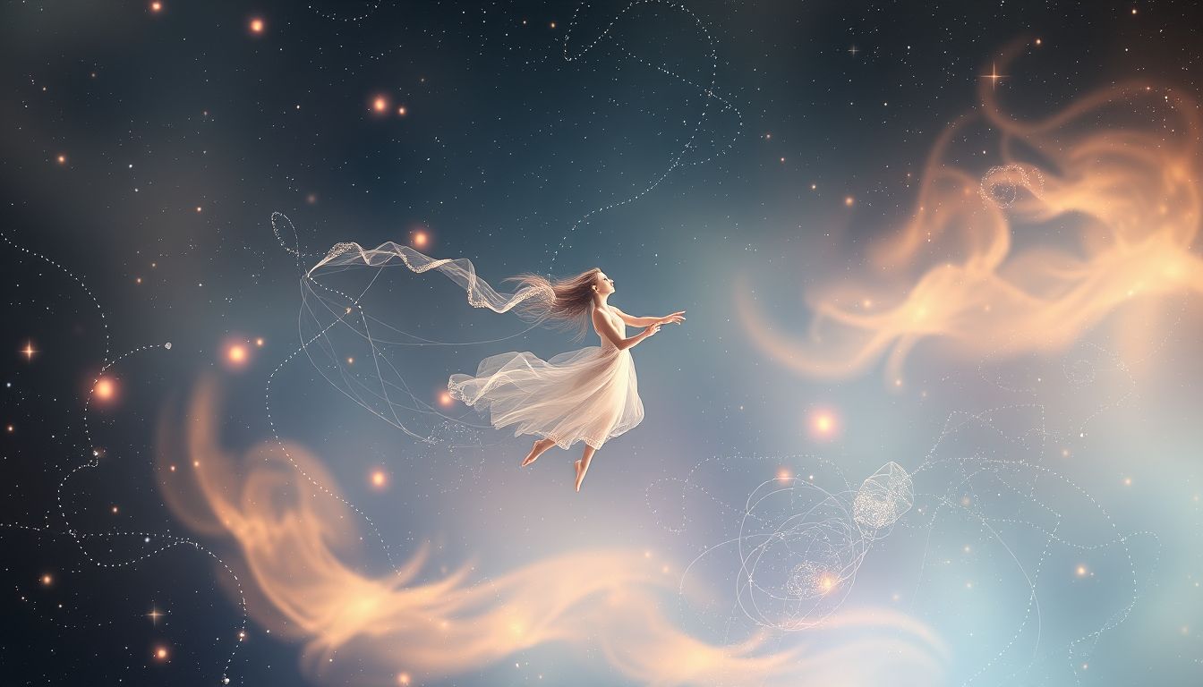 Der Himmelsträger symbolisiert Leichtigkeit und spirituelle Erhebung im Traum.