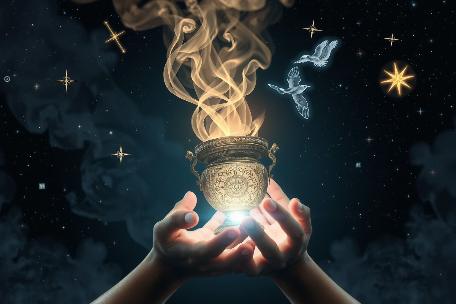 Ein Weihrauchfass symbolisiert im Traum spirituelle Reinigung und Schutz.