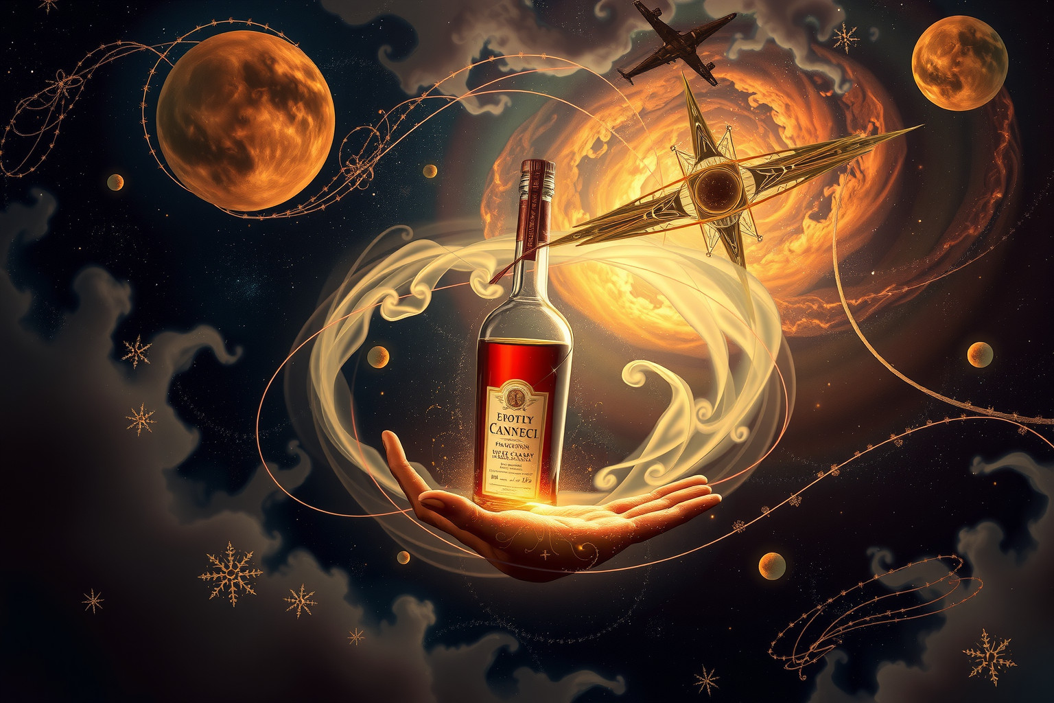 Eine alte Cognac-Flasche im Traum symbolisiert verborgenen Lebenswert.