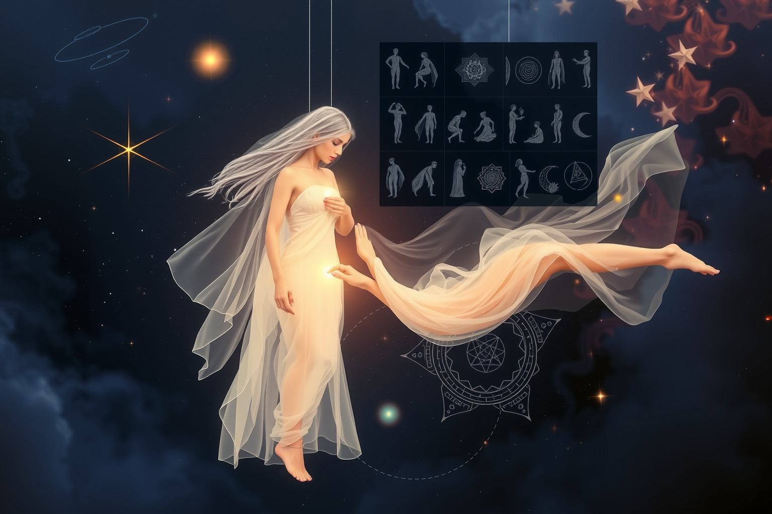 Traum 8 symbolisiert Kontrolle über fremde Geheimnisse und Intimität.