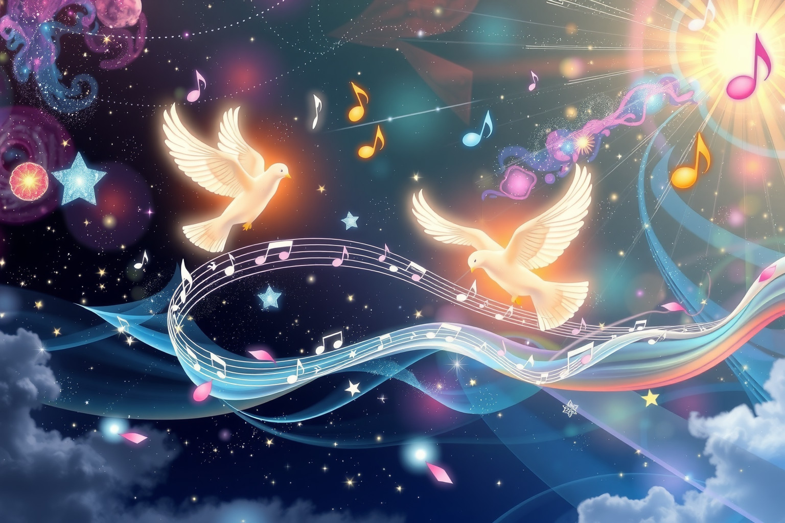 Pfingstliche Musik symbolisiert im Traum göttliche Inspiration und Gemeinschaft.