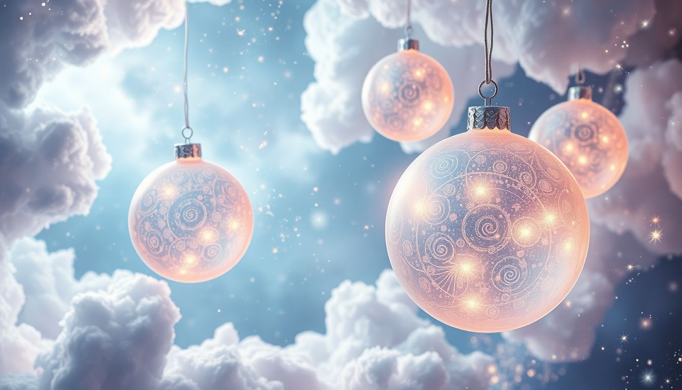 Selbstgebastelte Weihnachtskugeln symbolisieren kreative Freude und persönliche Erinnerungen.