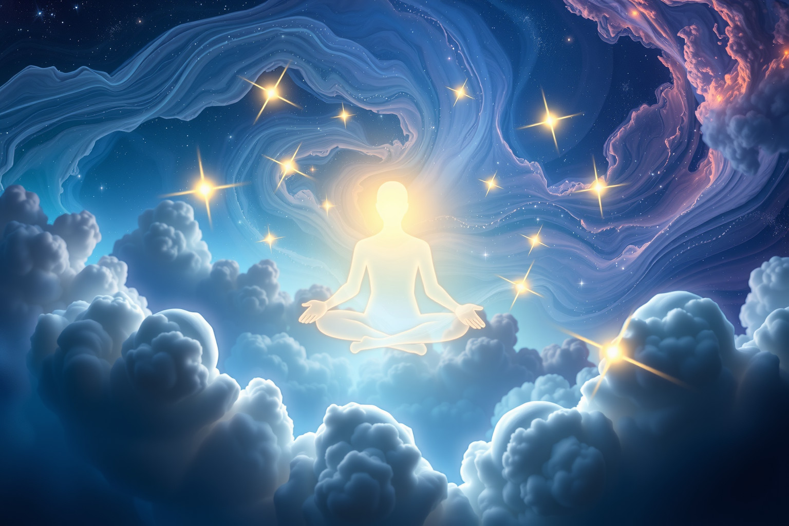 Der Traum von ruhiger Meditation symbolisiert inneren Frieden und Klarheit.