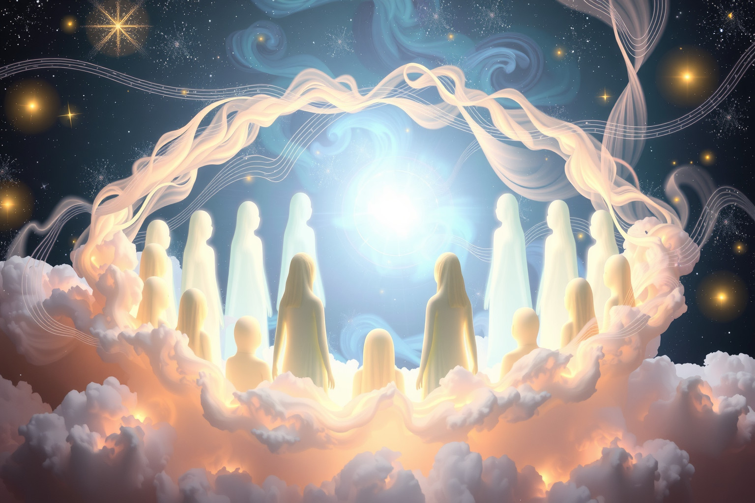 Gemeinschaftliches Kirchenlied im Traum symbolisiert spirituelle Verbundenheit und Harmonie.
