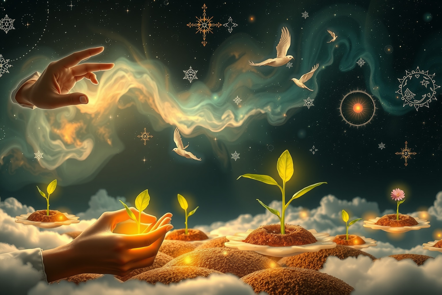 Die Aussaat von Gemüsesamen symbolisiert Neubeginn und persönliche Entwicklung.