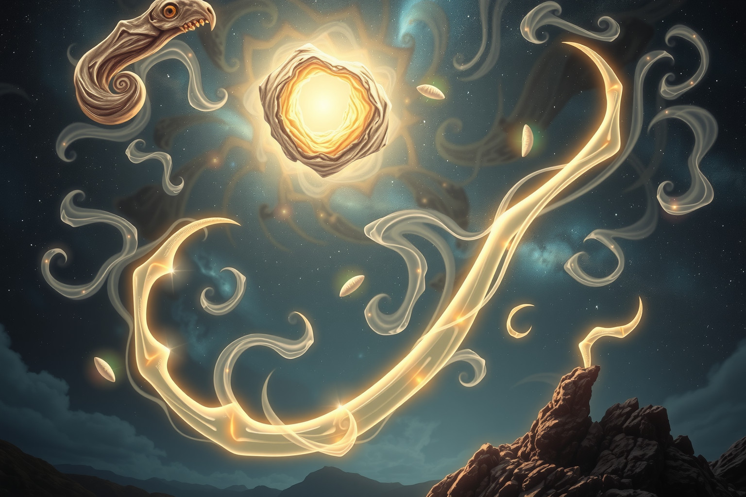 Tierknochen im Traum symbolisieren unbewusste Instinkte und Ursprünglichkeit.